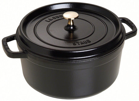 Staub braadpan - rond - 26 cm - zwart