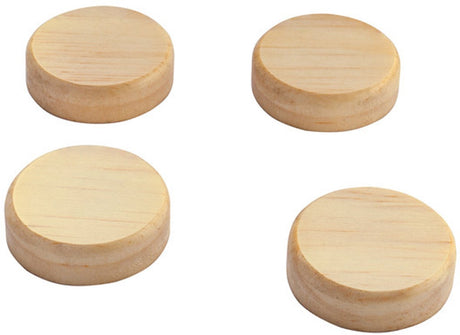 Sigel magneten - massief pine hout - ø 33mm - 4 stuks - si-ba210
