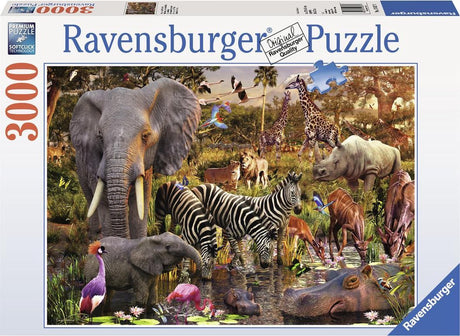 Ravensburger puzzel afrikaanse dierenwereld - legpuzzel - 3000 stukjes