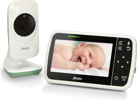 Alecto dvm149gn - babyfoon met camera - temperatuurweergave - wit groen