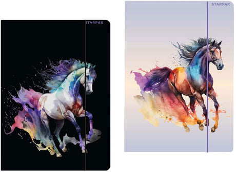 Euro-trade limited liability map met elastiek a4 paard