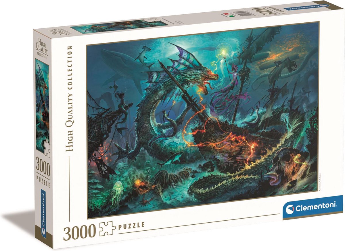 Clementoni legpuzzel the underwater battle, 3000st.