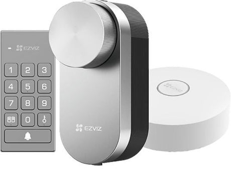 Ezviz dl01pro smart lock with multifunction keyboard and a3 home gateway, bluetooth with remote access, keyless for connected home