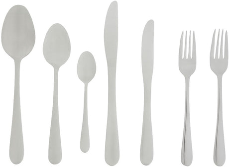 Alpina bestekset 6 persoons - bestek set 42-delig - rvs messen, lepels, vorken, theelepels en gebaksvorkjes - vaatwasserbestendig - glanzend zilver