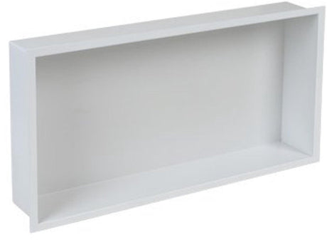 Plieger inbox inbouwnis - met flens - rvs - 60x30x7.5cm - kleur rvs