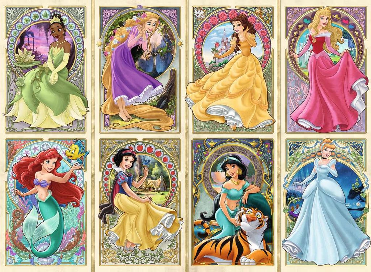 Ravensburger puzzel disney princess - 1000 stukjes karton.