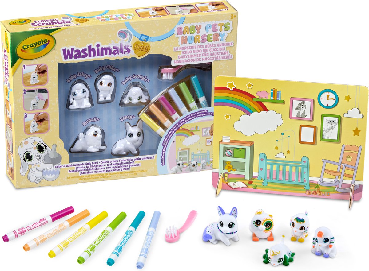 Crayola - washimals - hobbypakket - baby pets nursery
