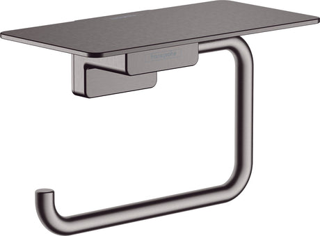 Hansgrohe addstoris closetrolhouder met planchet brushed black chrome
