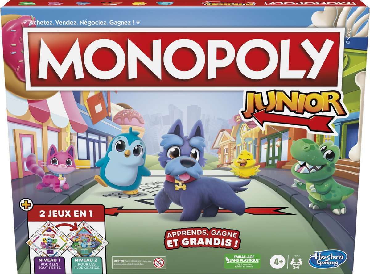 Monopoly junior - 2-in-1 spel - bordspel (franstalig)