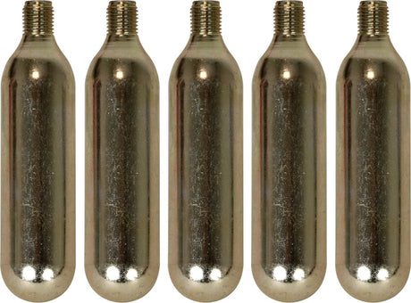 Dresco co2 patroon 16 gram staal zilver 5-delig