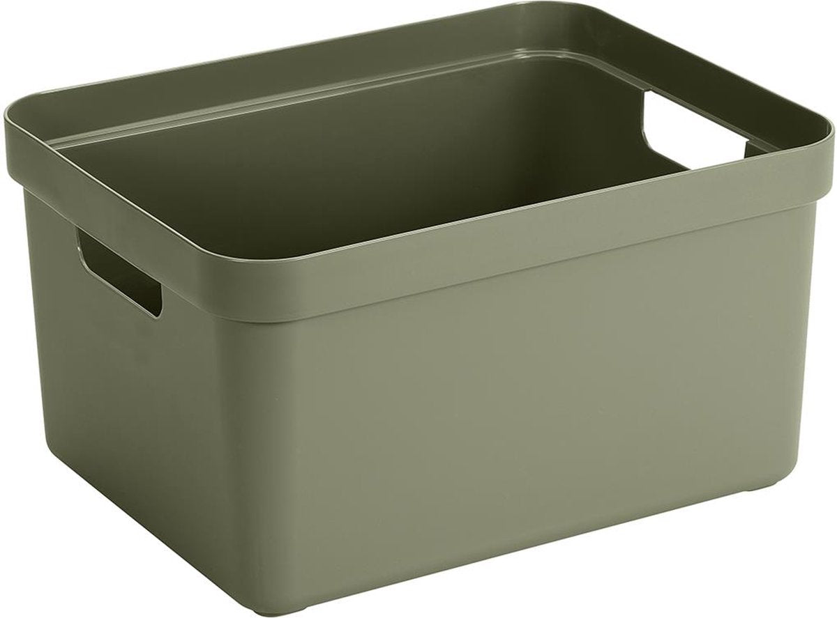 Sunware - sigma home opbergbox 32l donker groen - 44,4 x 34,2 x 24,2 cm
