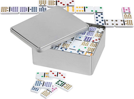 Philos domino dubbel 15 in blik
