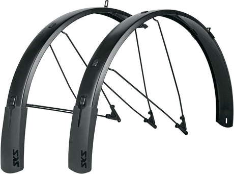 Sks bluemels style spatbordset zilver 27.5-29´´
