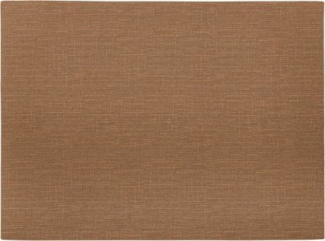 Mesapiu placemat canvaslook - rechthoek - 33 x 45 cm - walnut - set van 4