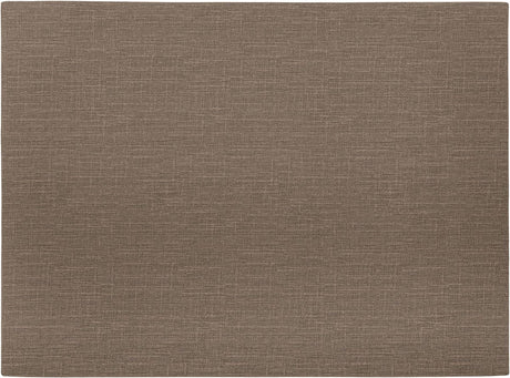 Mesapiu placemat canvaslook - rechthoek - 33 x 45 cm - dark taupe - set van 4