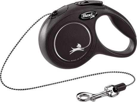 Flexi rollijn classic cord zwart