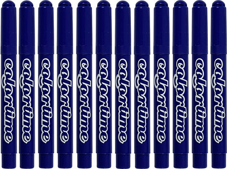Colortime donkerblauw jumbo stiften, 12st.