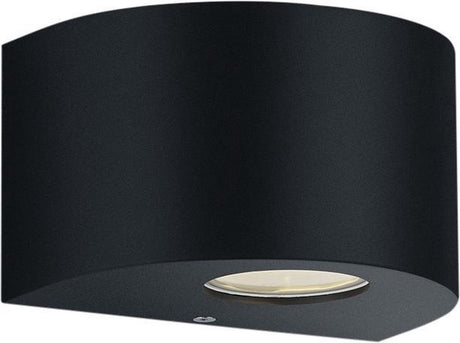 Rl live your light reality rosario - wandlamp - zwart mat - incl. 2x smd 2w - buitenverlichting - ip44