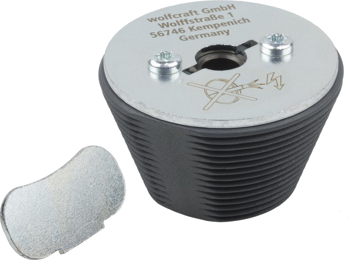 Wolfcraft - verloopadapter - gatvergroter voor het vergroten van gaten met een gatenzaag - ø 54–70 mm - 76 mm - 5952000
