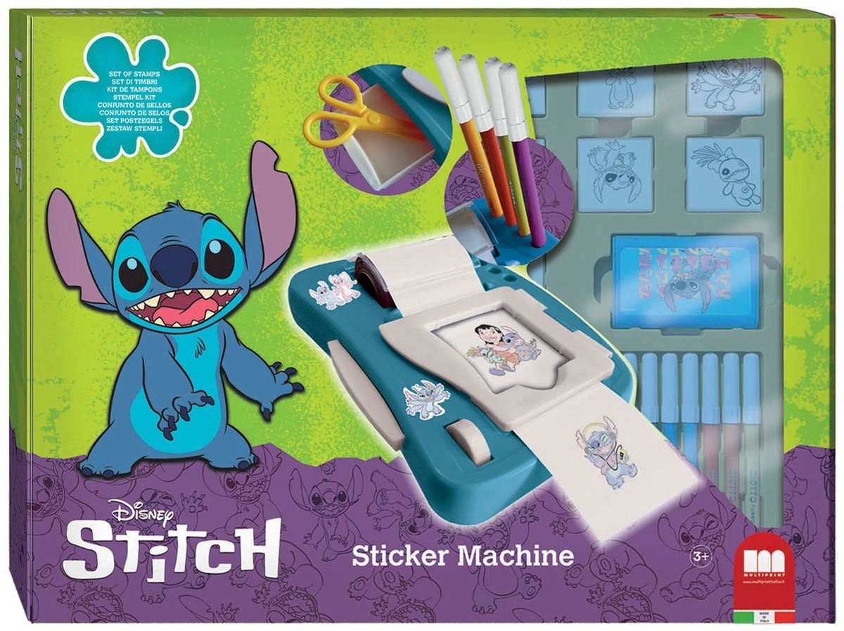 Multiprint stickermachine set met lilo en stitch knutselplezier.
