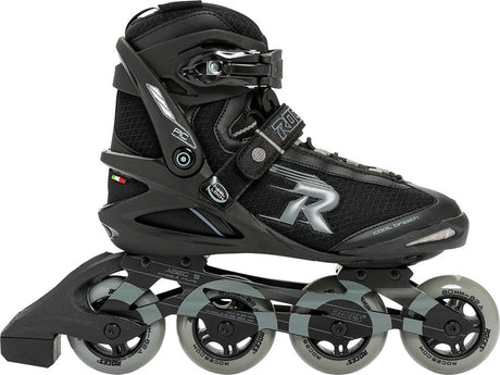 Roces pic tif 80 skeelers – 4x80mm wielen – fitness inline skates – zwart grijs – maat 42