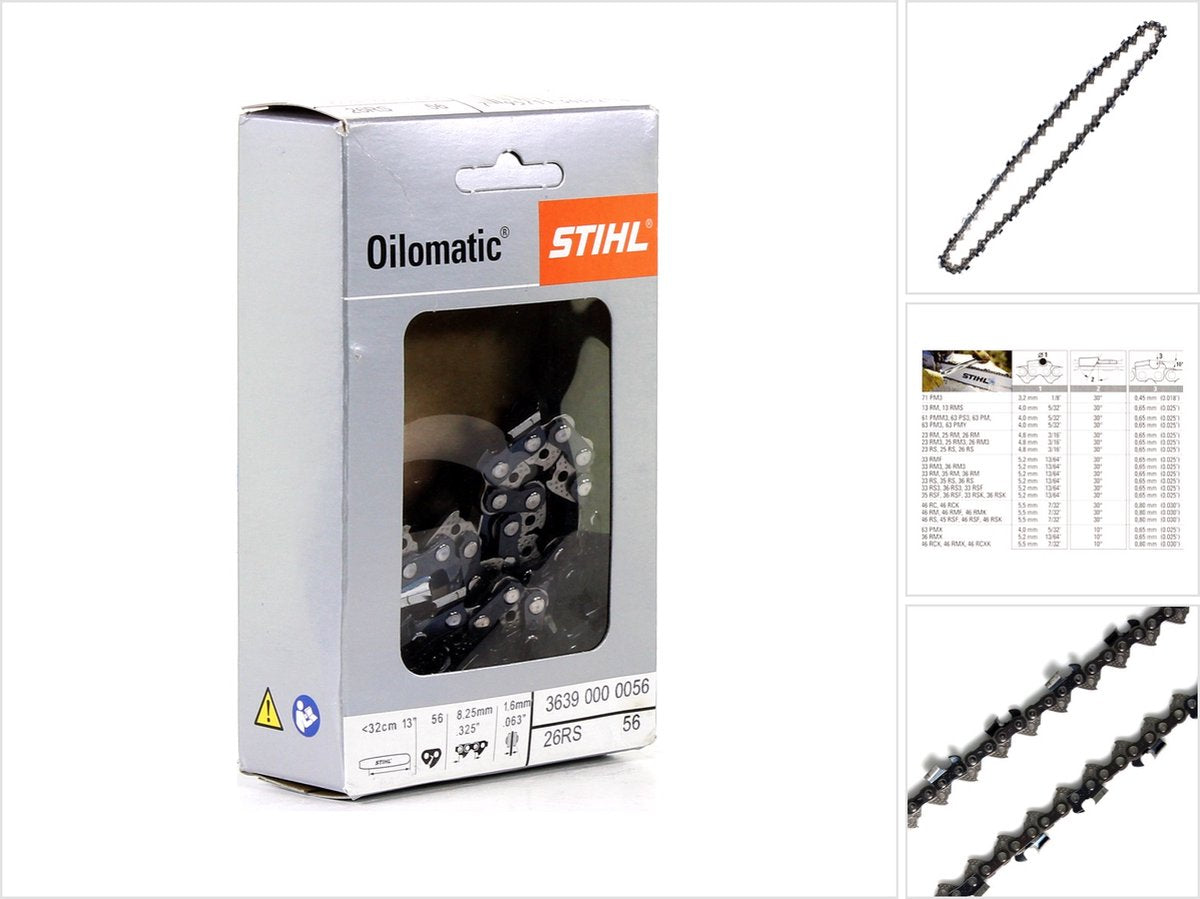 Stihl oilomatic zaagketting 325 1,6 mm 32 cm rapid super (3639 000 0056)