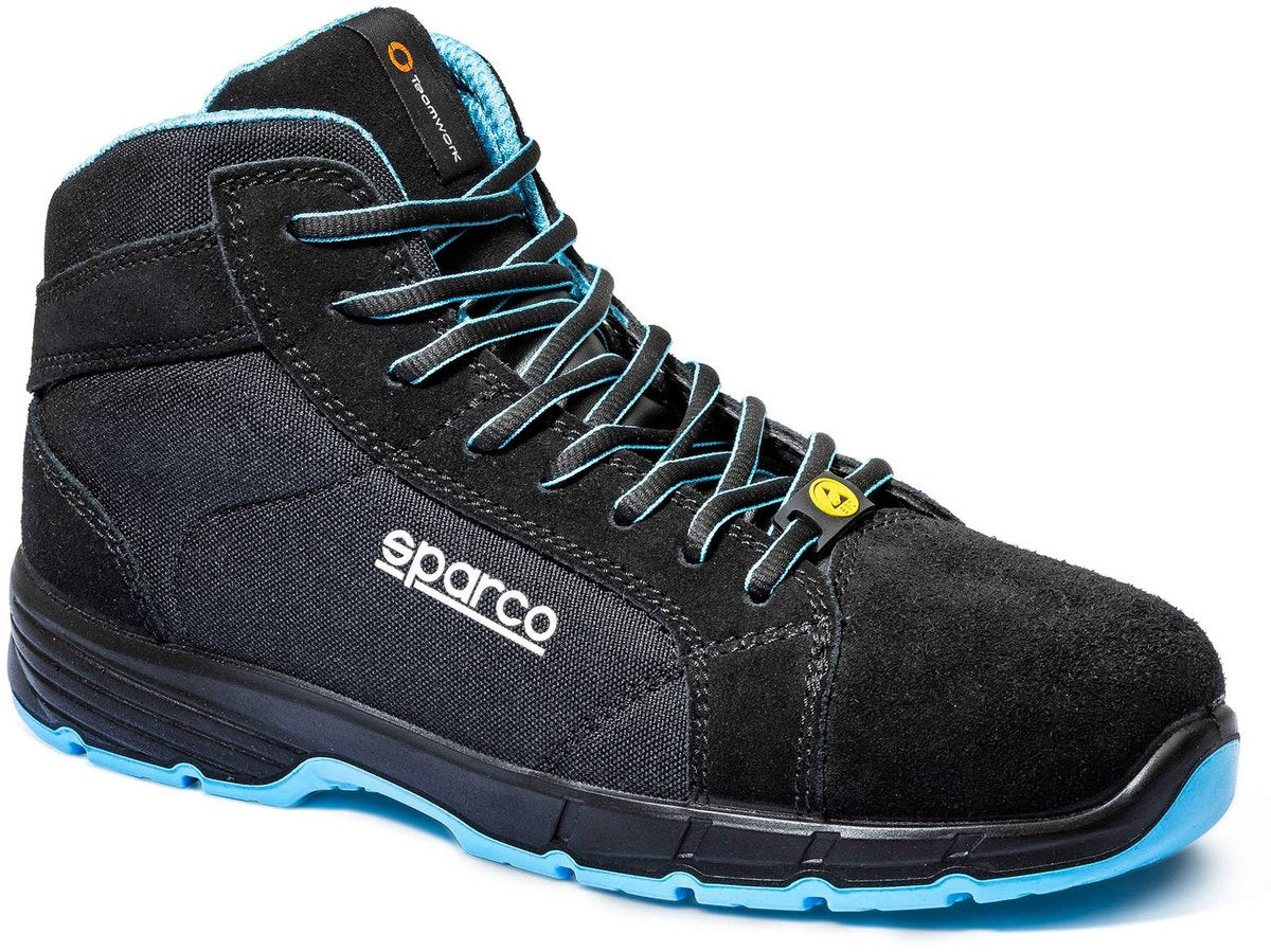 Sparco werkschoenen s3s - horizon fargo - zwart blauw — black — 48