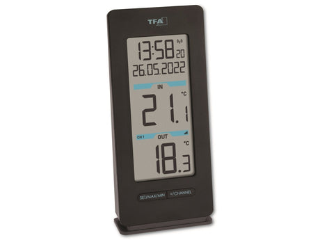 Tfa dostmann buddy draadloze thermometer digitaal zwart