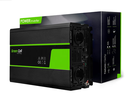 Green cell omvormer 24v naar 230v zuivere sinusgolf 2000w - voor vrachtwagens - inv20