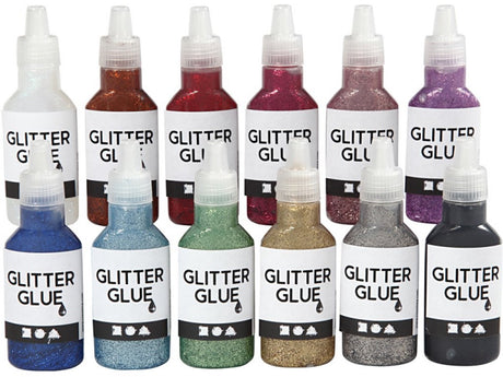 Creativ company https: www.cchobby.nl glitterlijm-diverse-kleuren-12x25-ml-1-doos