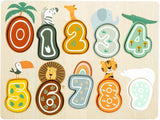 Small foot - houten cijfer puzzel safari