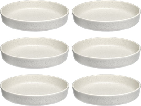 Leonardo roma bord diep 20cm creme - set 6