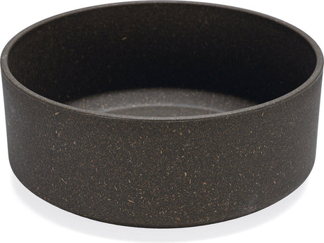 Designed by lotte noor voerbak hond - eetbak drinkbak - vaatwasserbestendig - bamboe - grijs - 21 cm
