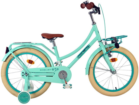 Volare Excellent Kinderfiets - Meisjes - 18 inch - Groen - 95% afgemonteerd