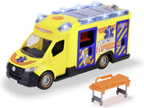 Dickie toys - mercedes benz sprinter rescue - ziekenwagen - ambulance - licht en geluid - vanaf 3 jaar