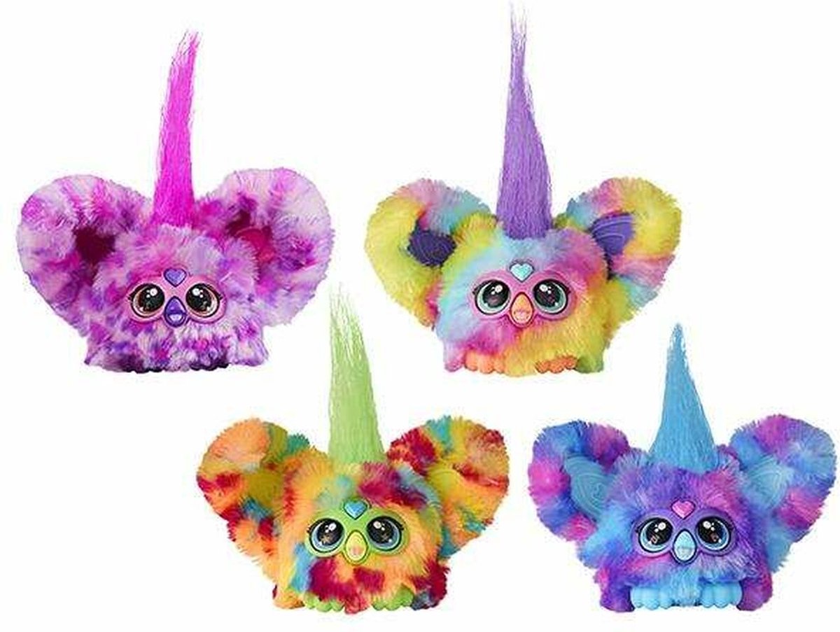 Furby furblets knuffel met geluid - interactief speelgoed van hasbro - 12 cm