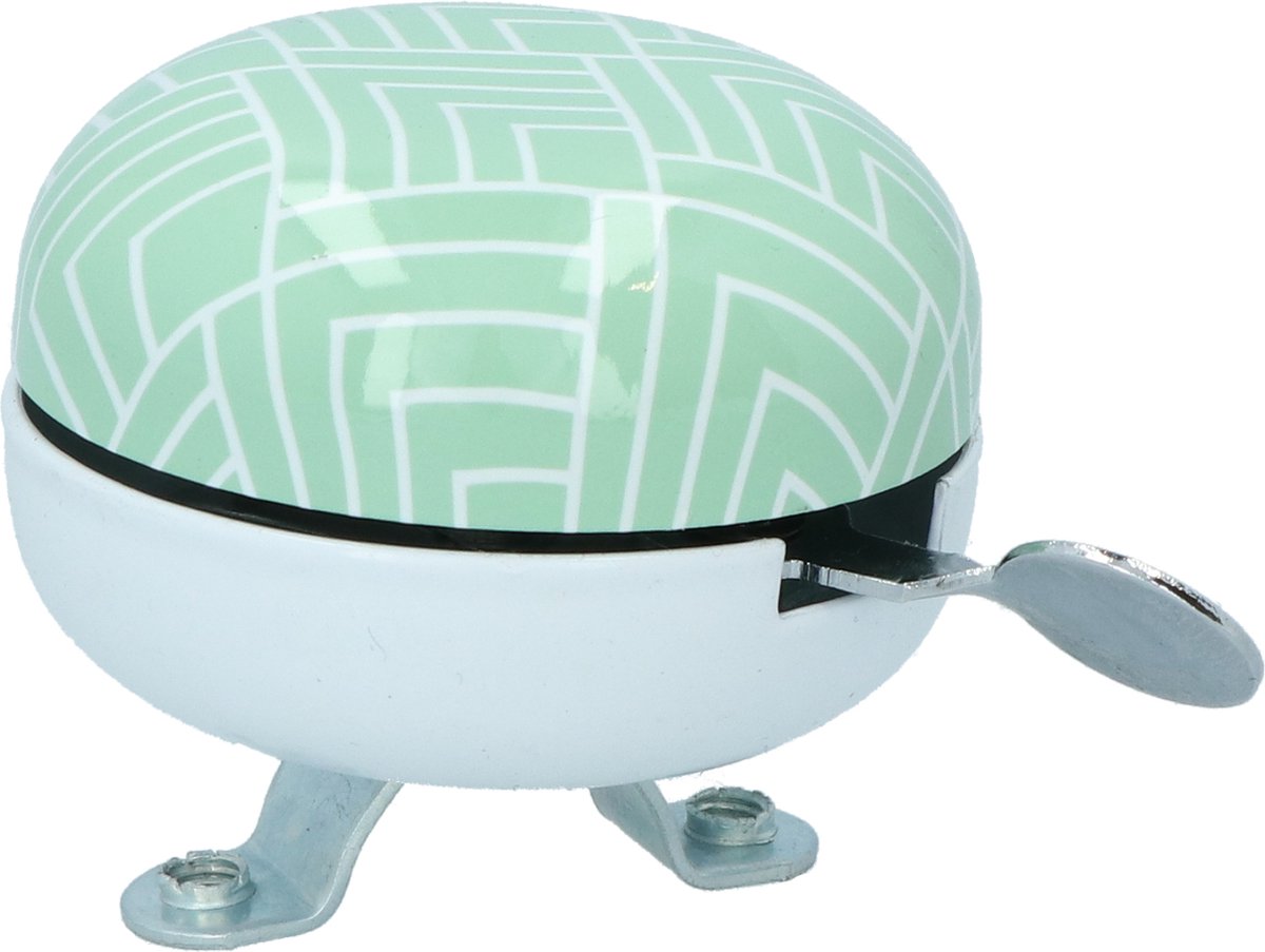 Dyto fietsbel dingdong - diameter 60mm - eenvoudig te monteren - luid en duidelijk geluid - mint groen
