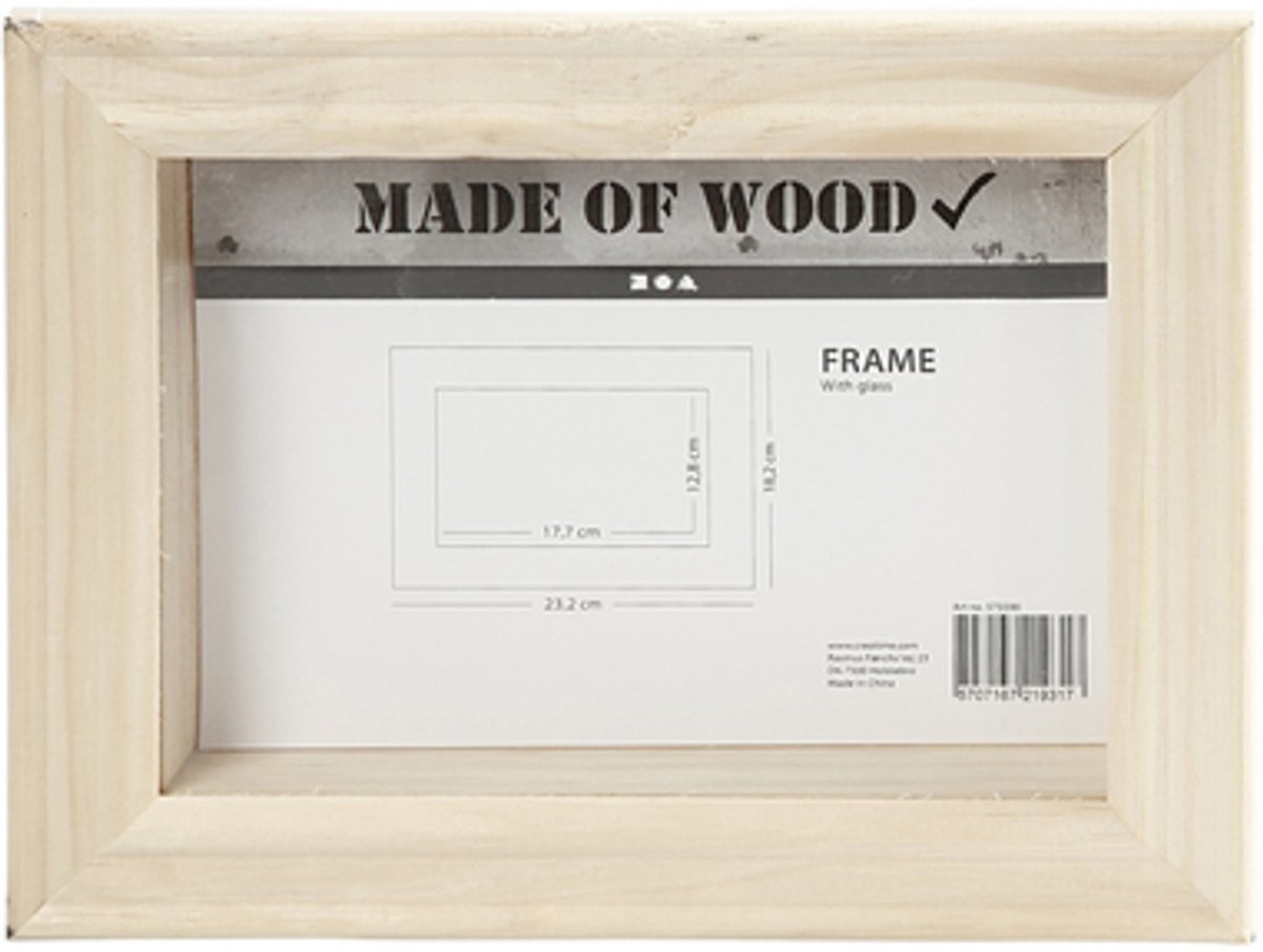 Creativ company houten 3d lijst 18,2x23,2 cm