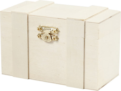 Creativ company houten schatkist, 12,5x7,5x6cm