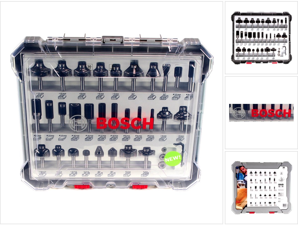 Bosch 2607017475 30-delige frezenset in cassette - 8mm