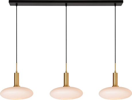 Lucide singala - hanglamp - 3xe27 - mat goud messing