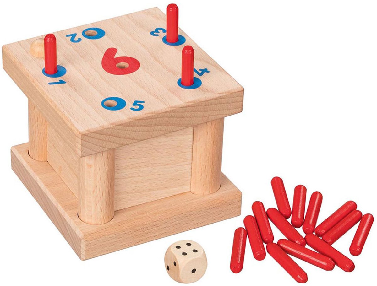 Goki houten tricky 6 pinnen spel