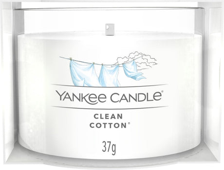 Yankee candle filled votive - clean cotton - 10 branduren - 1 stuk