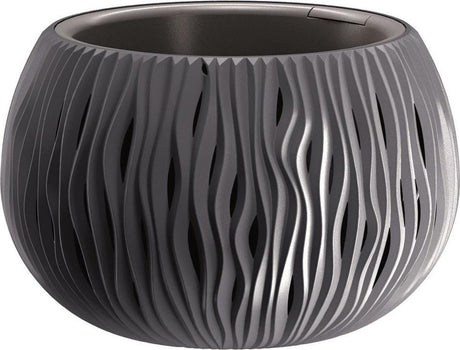 Prosperplast bloemschaal plantschaal sandy bowl 29cm antraciet