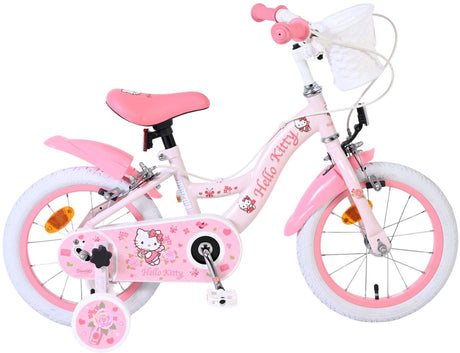 Volare hello kitty kinderfiets - meisjes - 14 inch - roze - twee handremmen