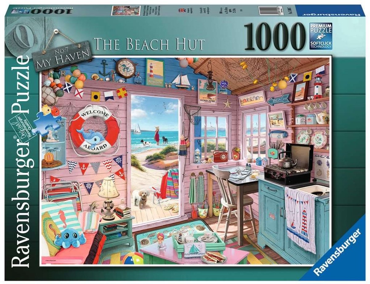 Ravensburger the beach hut - 1000 teile.