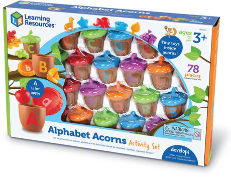 Learning resources alphabet acorns activity set - 3+
