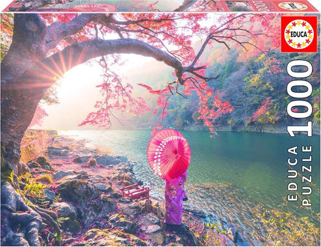 Educa puzzel zonsopgang katsura rivier japan 1000 stukjes.