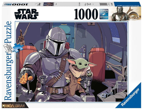 Ravensburger puzzel disney star wars the mandalorian - legpuzzel - 1000 stukjes