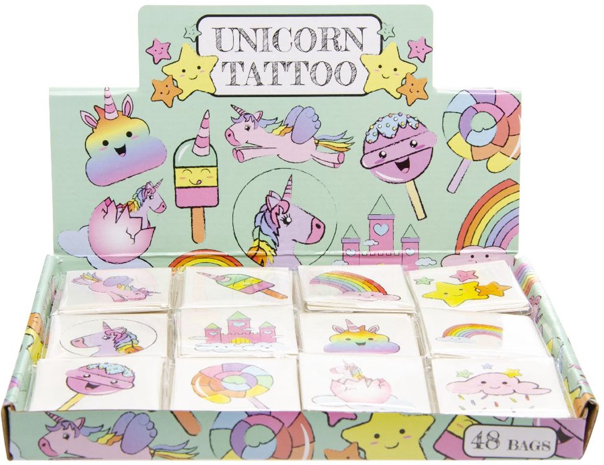 Duckiez tattoos eenhoorn, 12st.